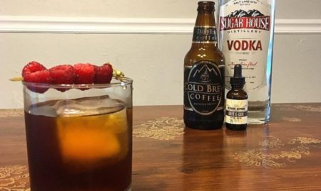 Raspberry Cold Brew Coffee Cocktail