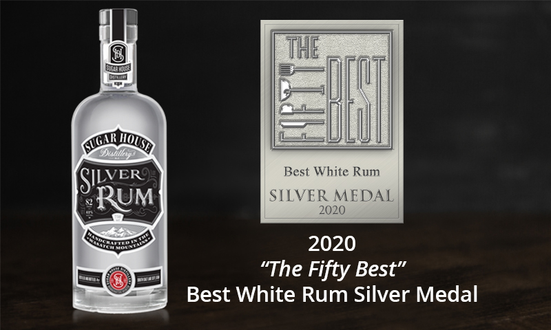 “The Fifty Best” Best White Rum Silver Medal 2020