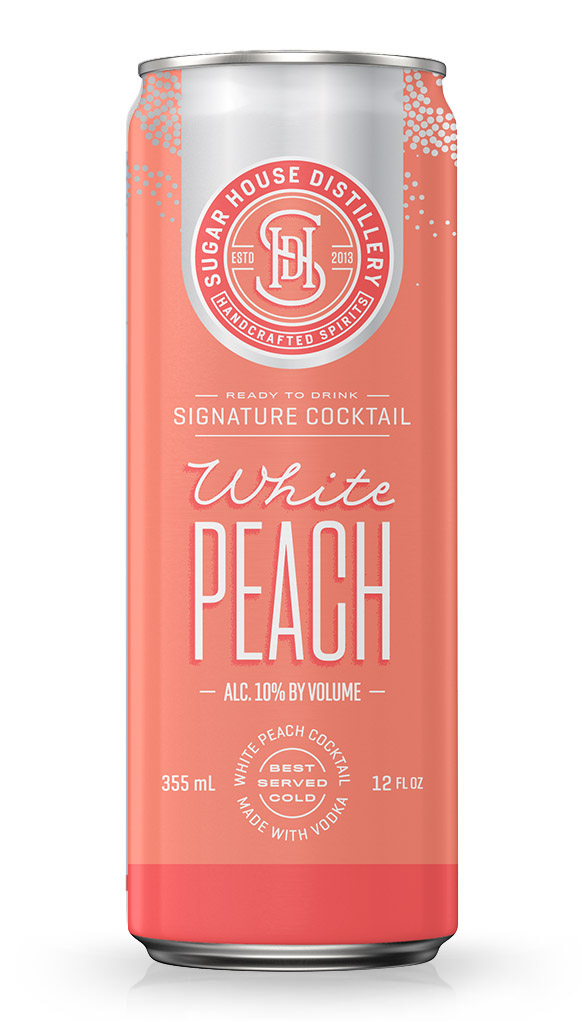SHD White Peach Canned Cocktail